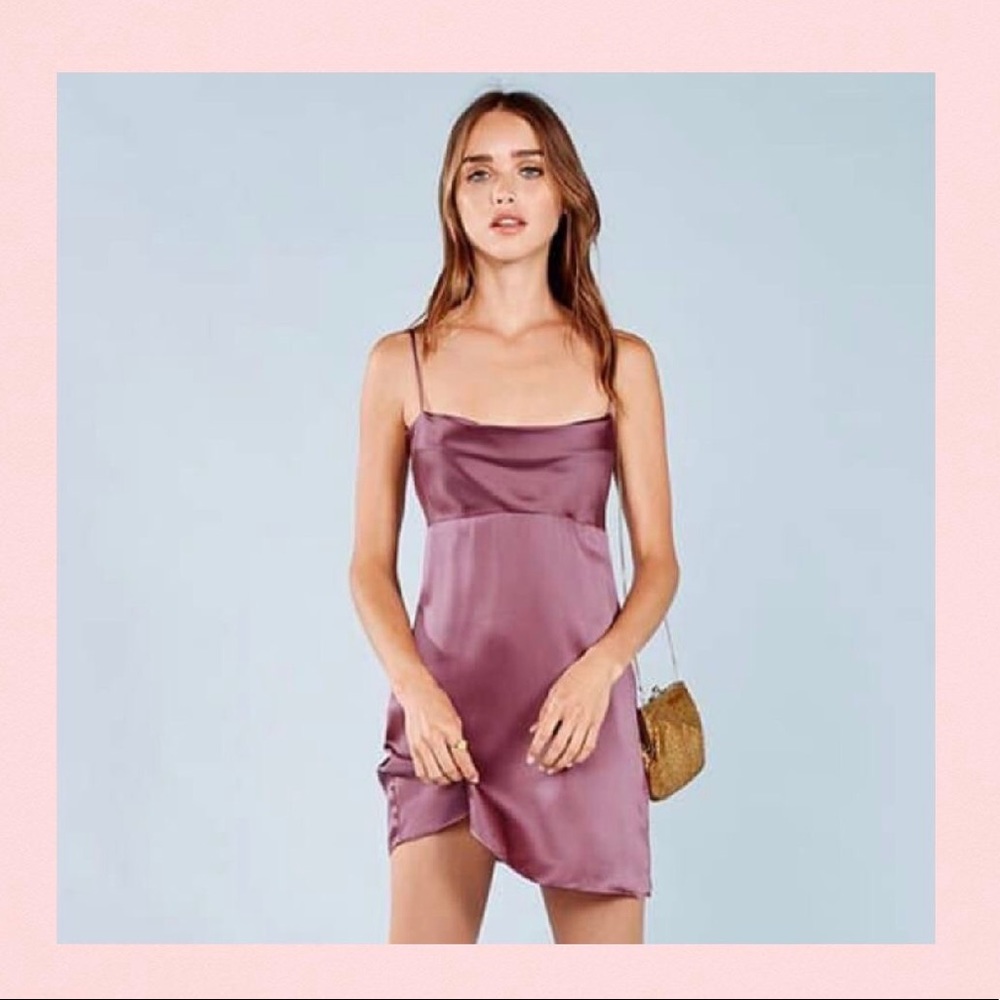 *SOLD* Reformation Silk Plum dress XS